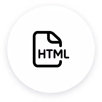 Icon for HTML