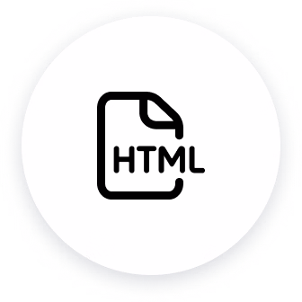 Icon for HTML