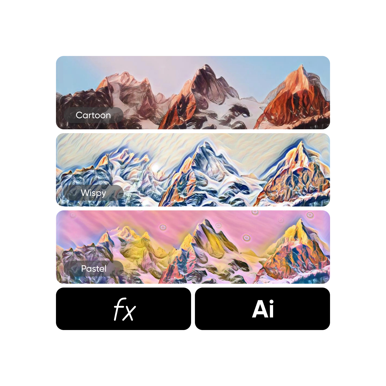 AI powered photo effects and filters
