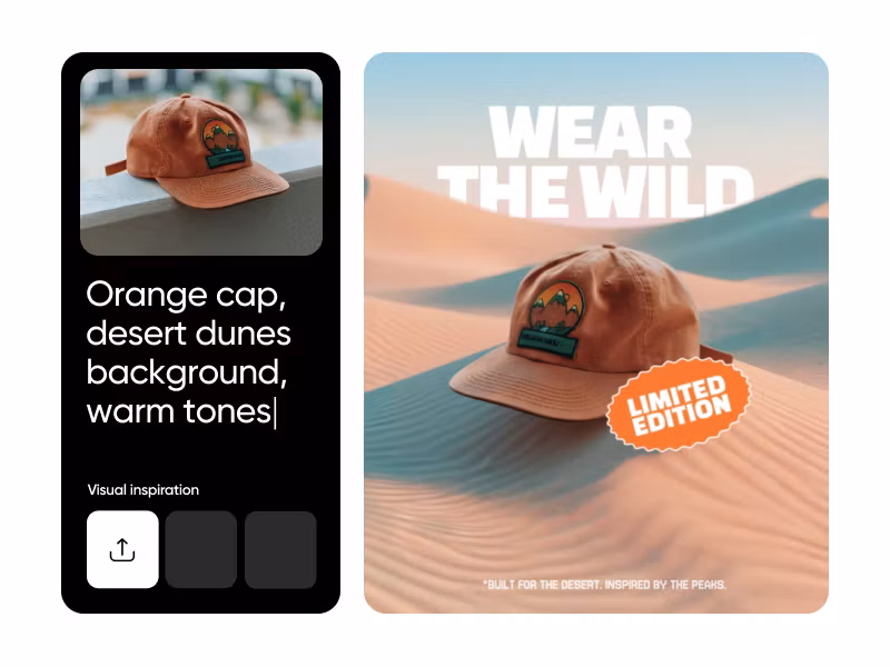 Generate ai product image