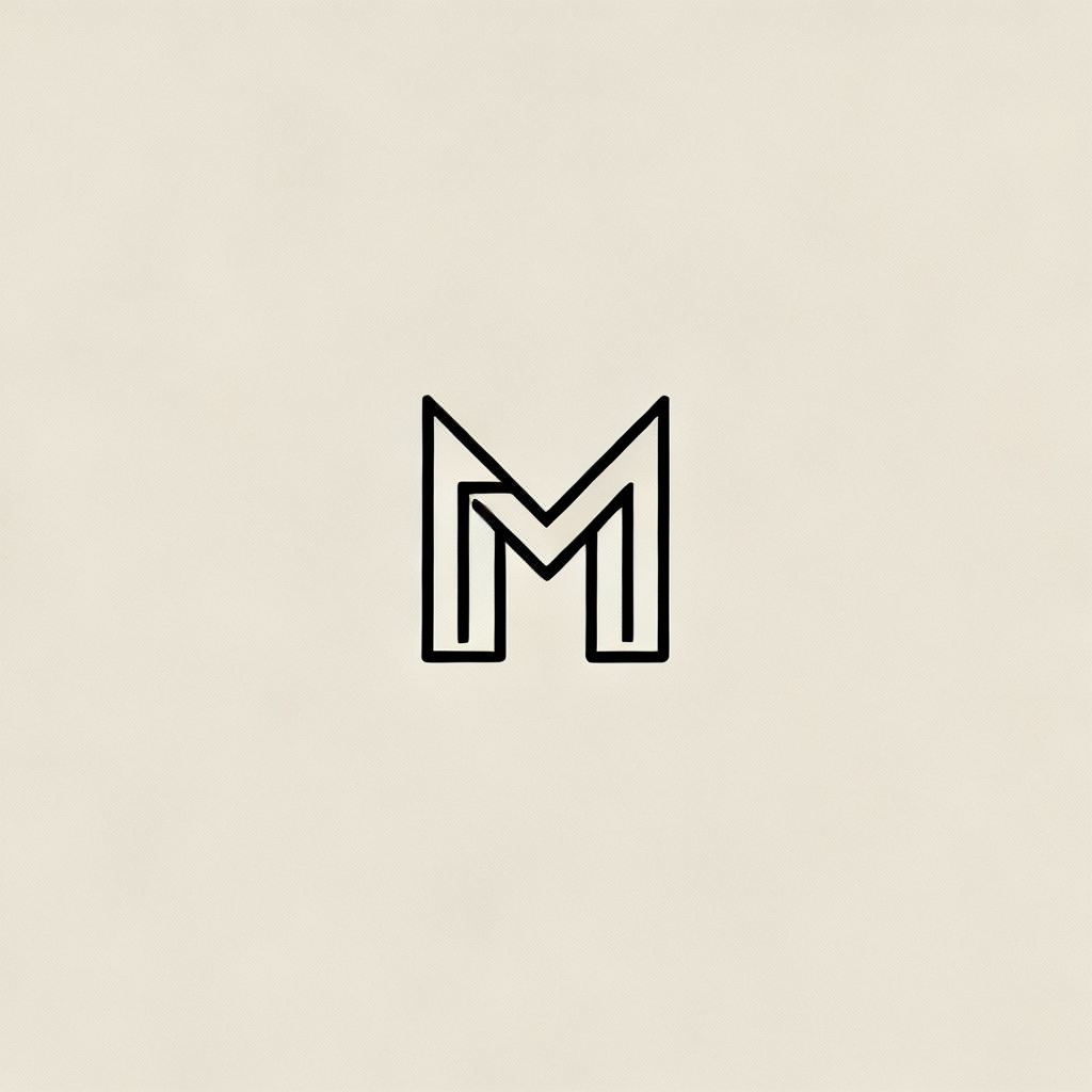 Minimal brand logo — monoline
