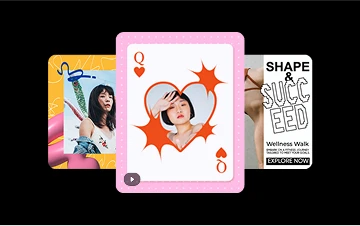 Use AI video templates