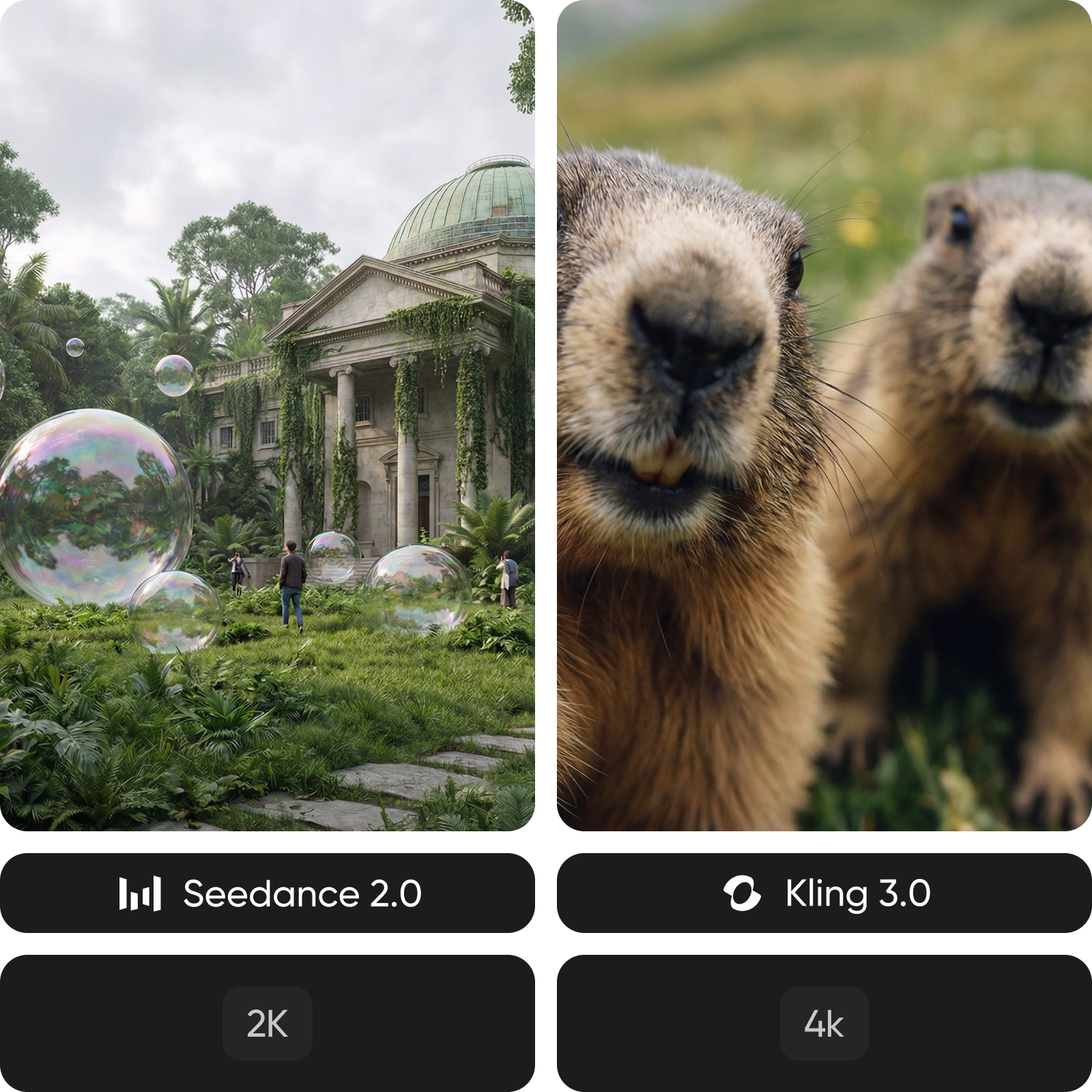 Compare video quality audio and realism