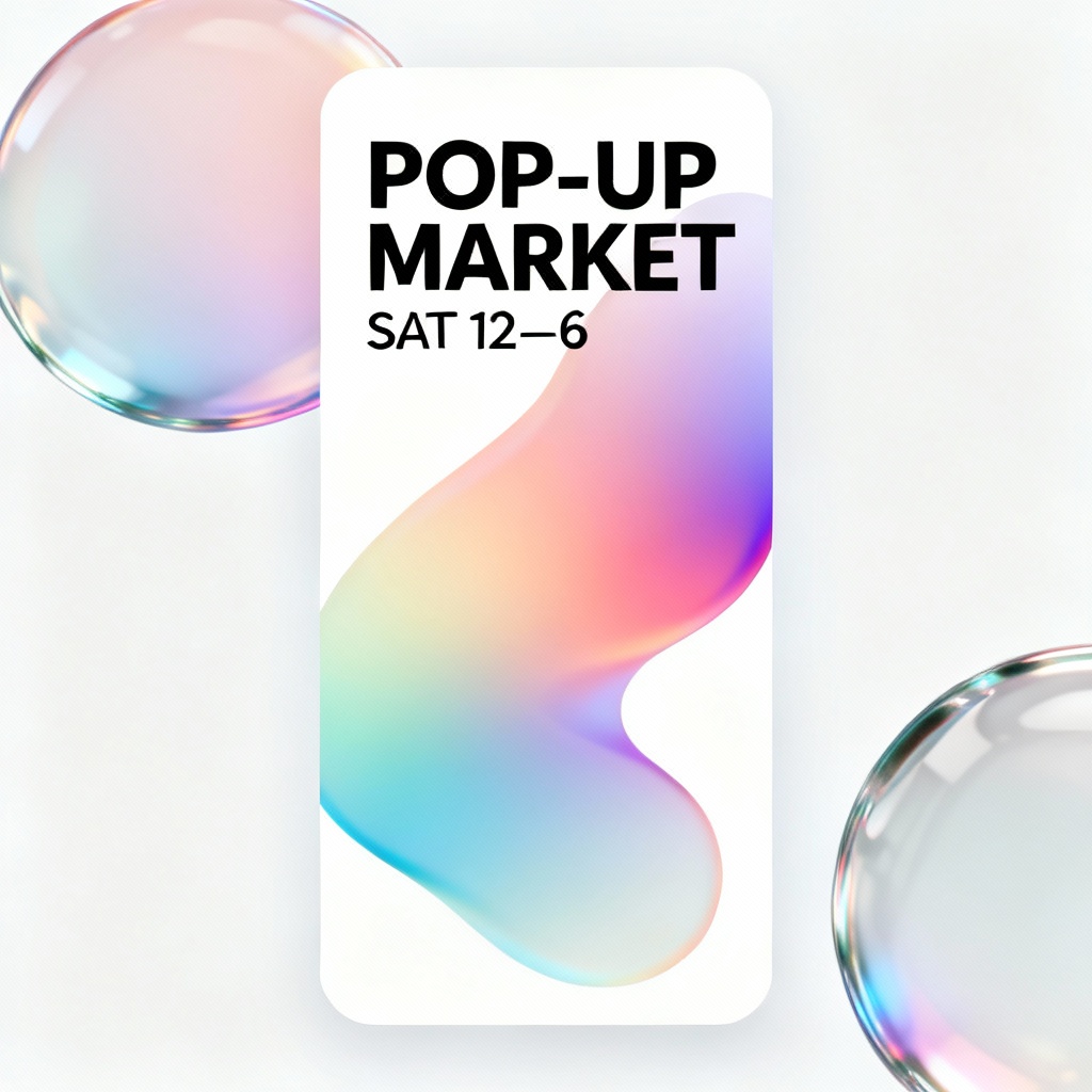 Event story slide — gradient poster