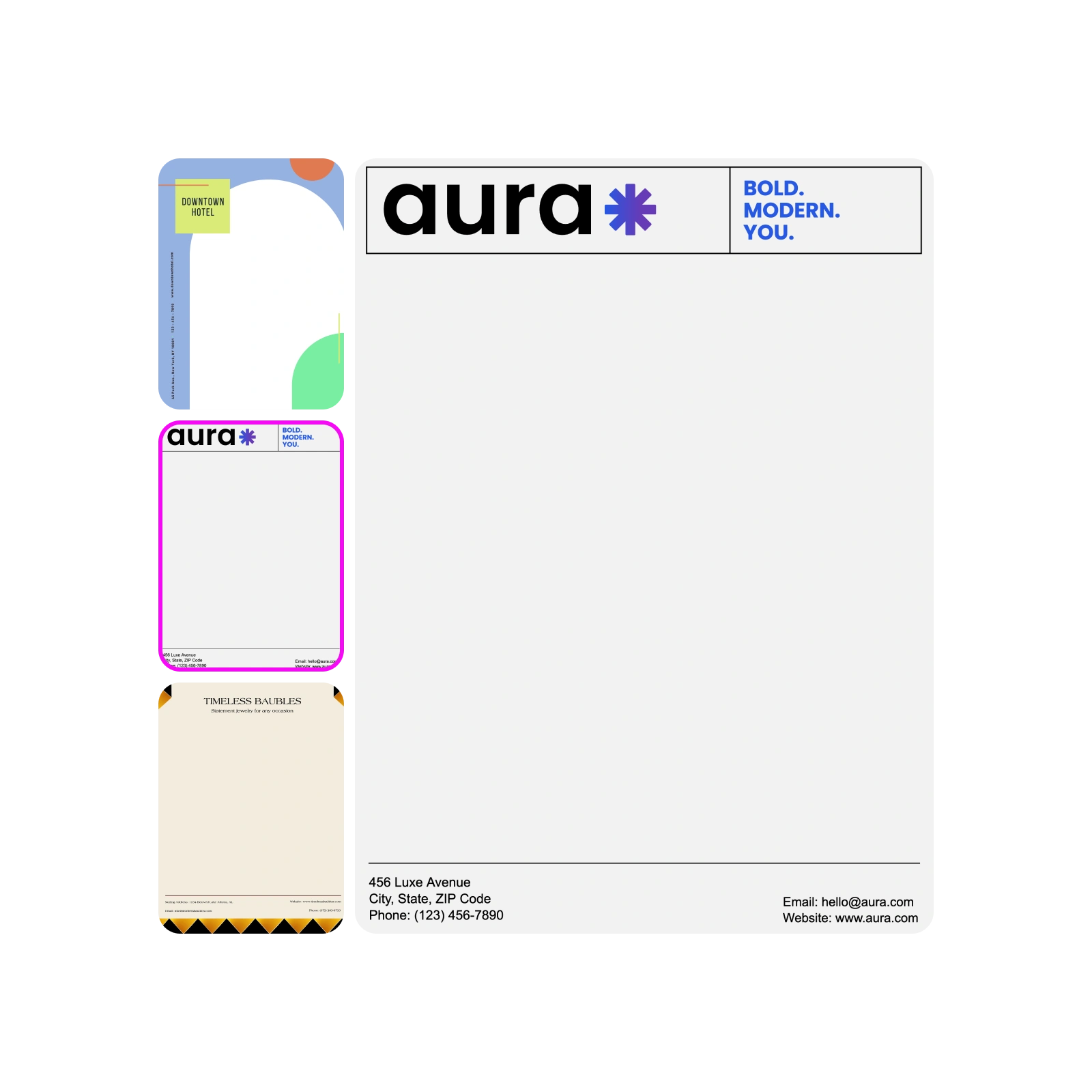 Create letterheads for all purposes