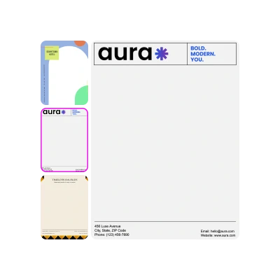 Create letterheads for all purposes