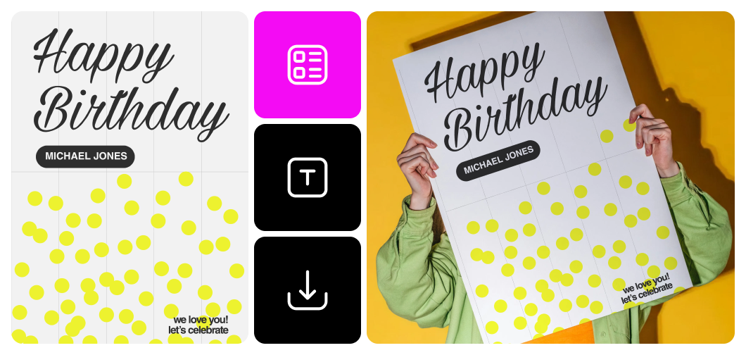 誕生日ポスター