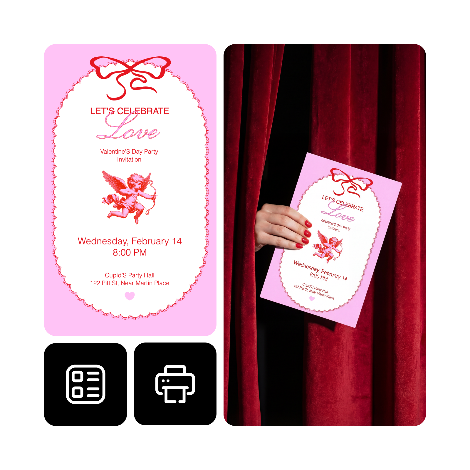 دعوتنامه‌های چاپی