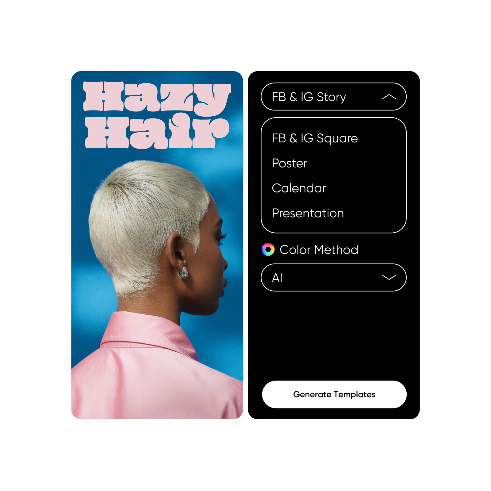 Generate various templates via ai