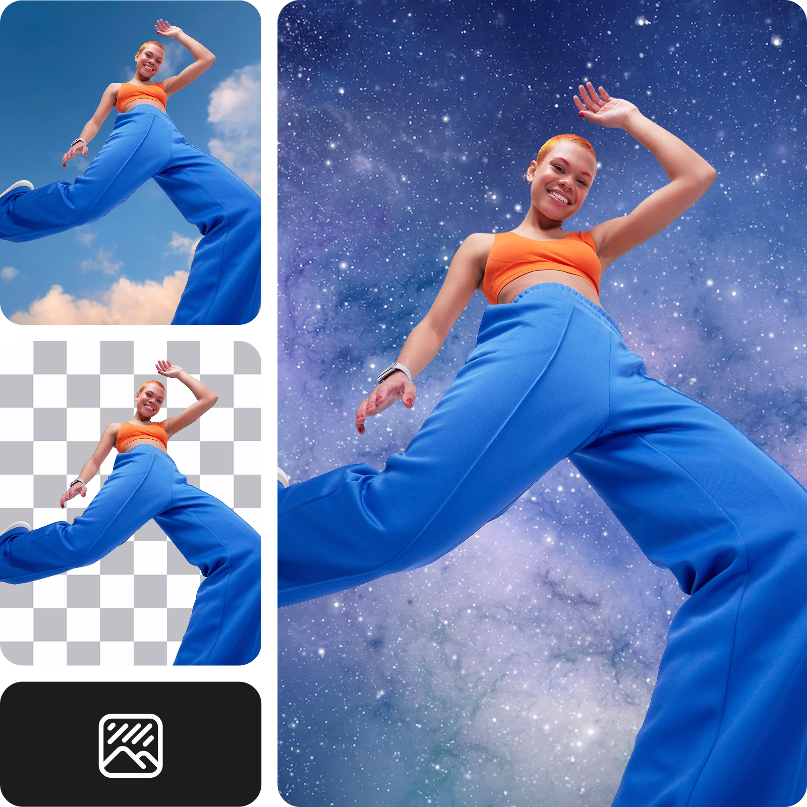 change background of images with Picsart's background remover tool