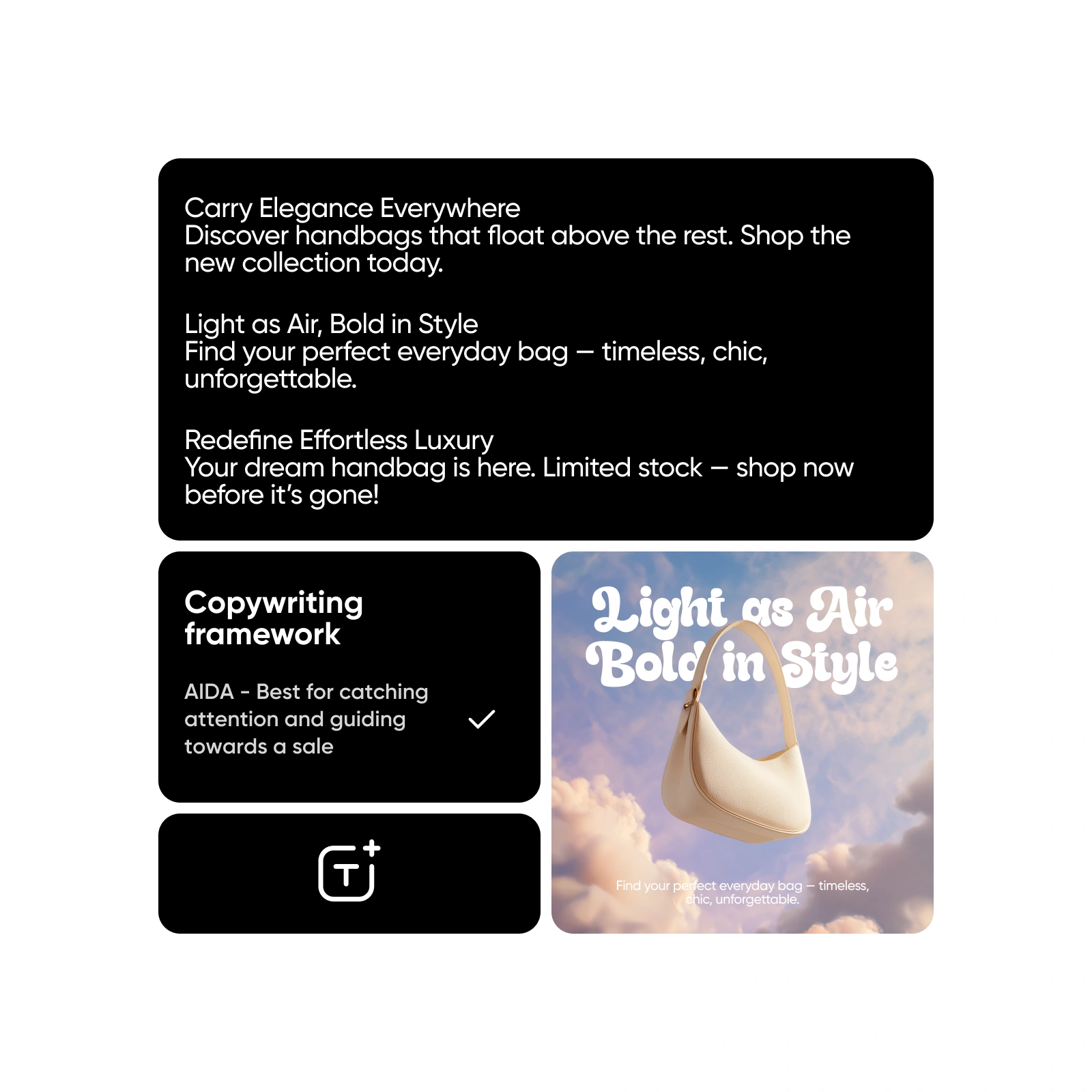 Generate ad copy with picsart