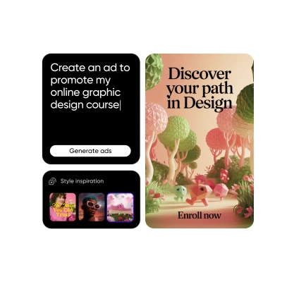 Website content transformed into static ads