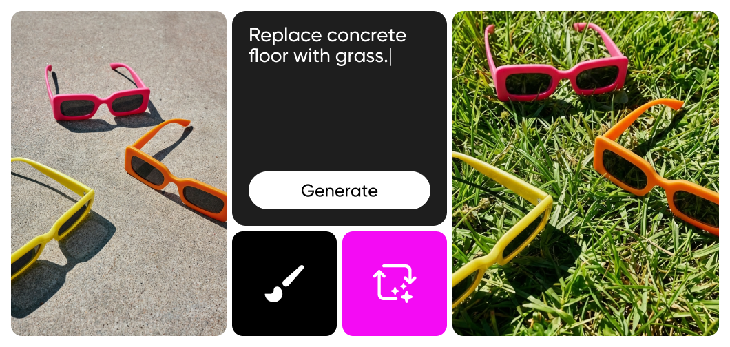 replace objects in product photos