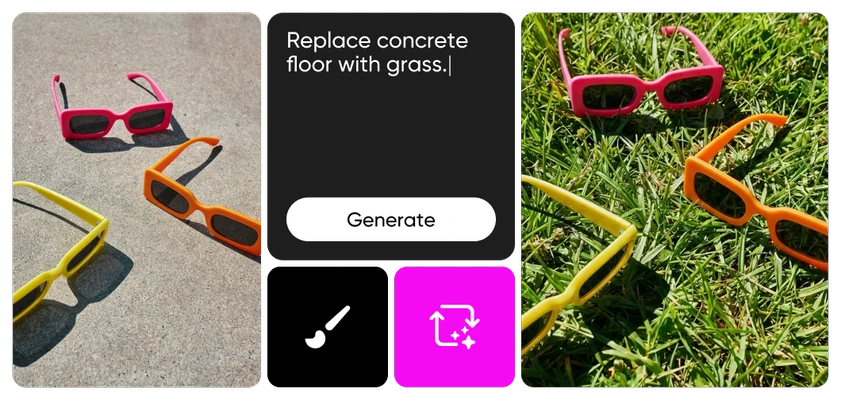 replace objects in product photos