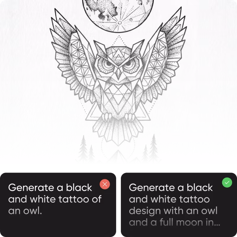 write the perfect prompt for ai-generated tattoos