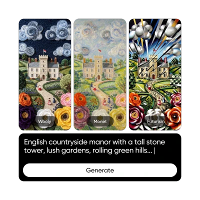 Generate backgrounds with AI