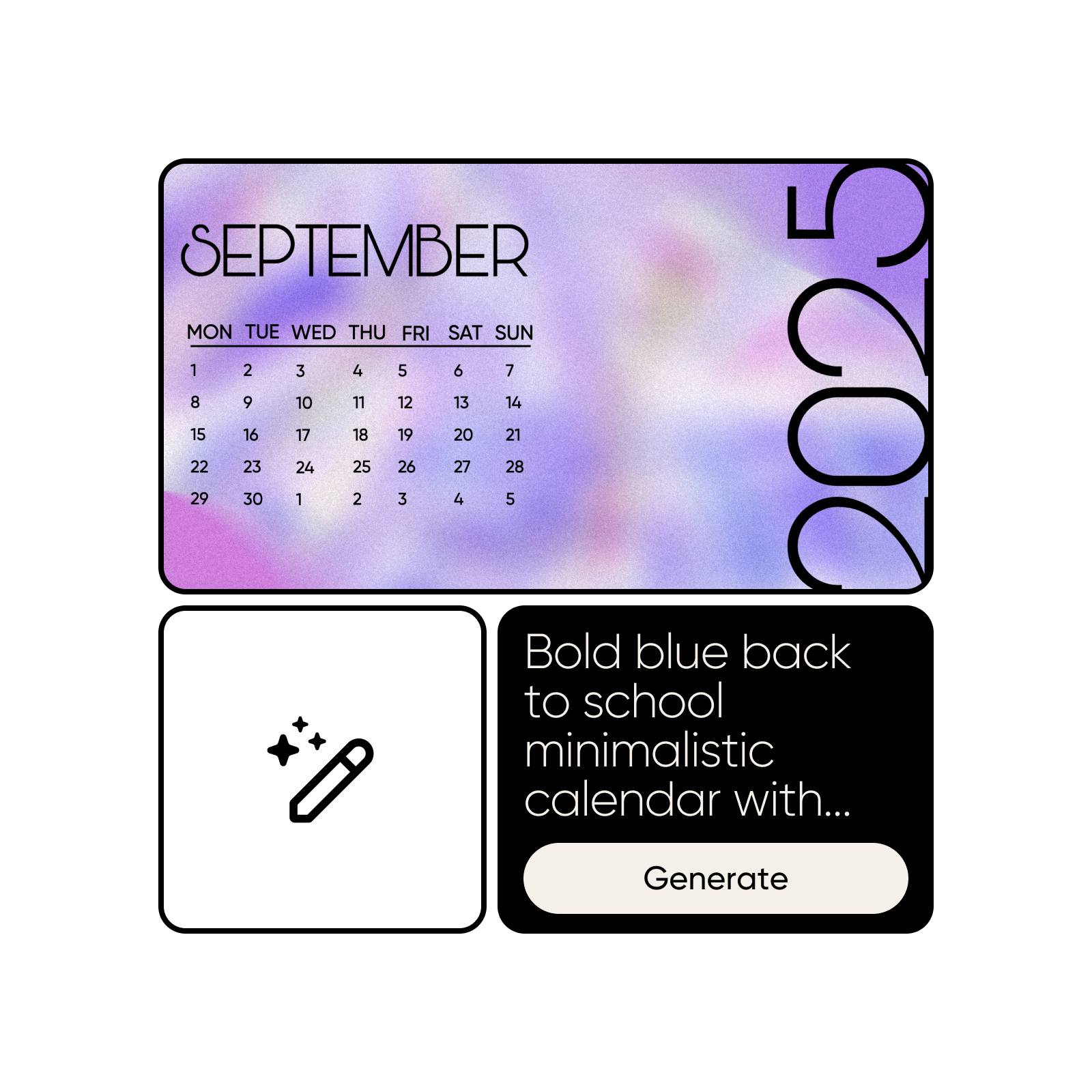ai calendar generation