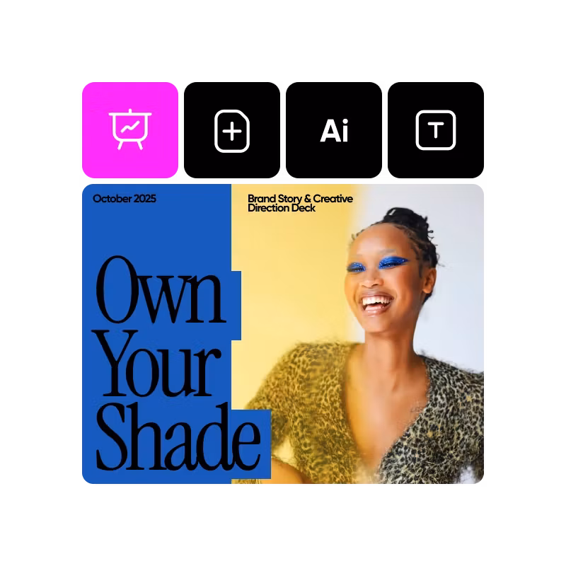 Student presentation with AI-generated professional visuals