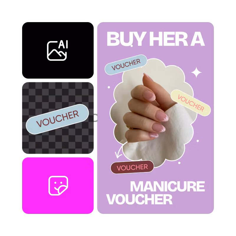 Accede a una diversa gama de herramientas de edición de carteles