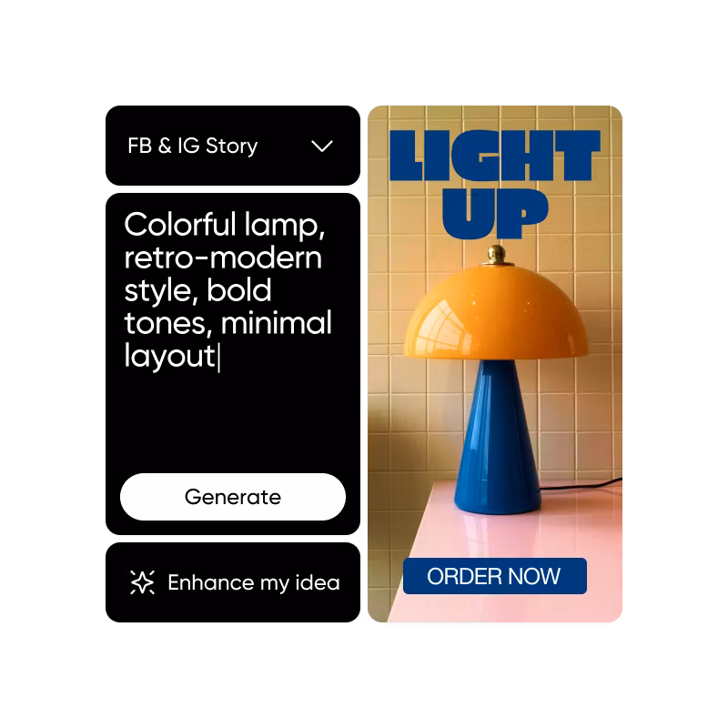 Generate and customize your instagram story template