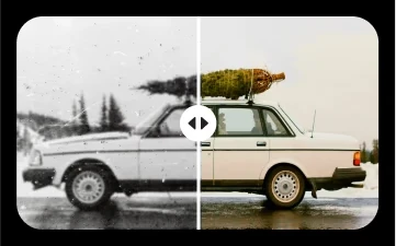 AI-restored old photo