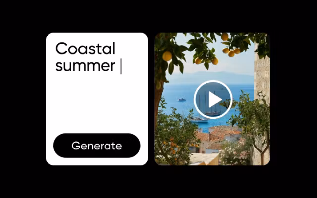 Instant video from text prompt