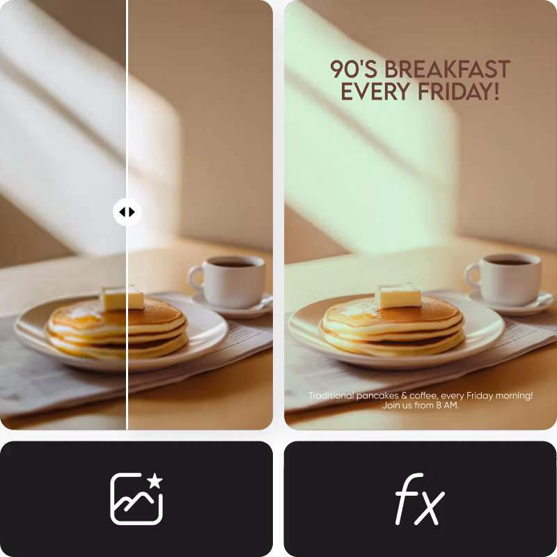 enhance image and add vintage filter for better quality