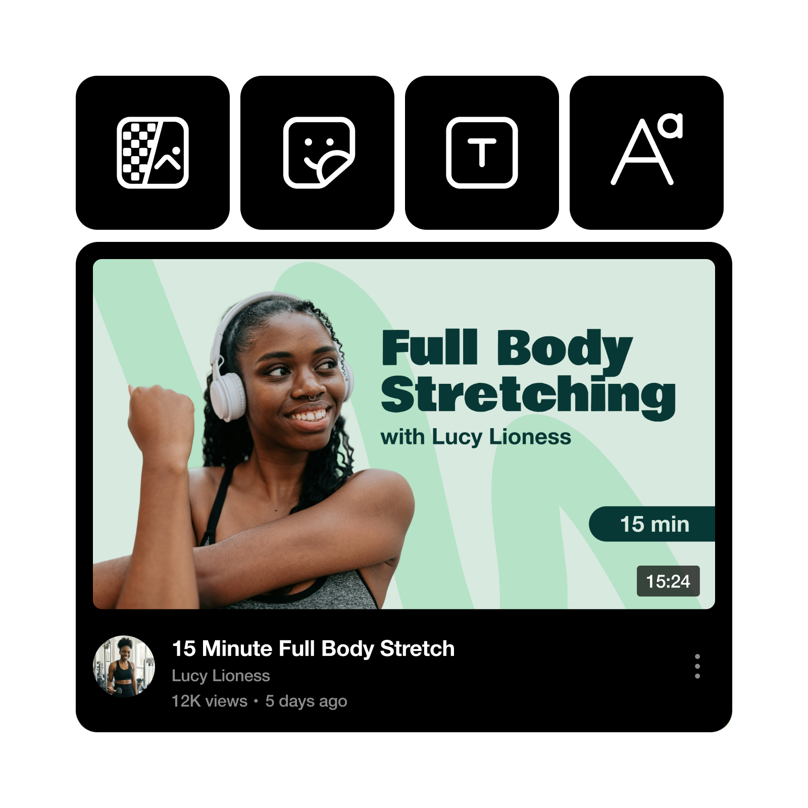 Entwerfen Sie Thumbnails von Grund auf oder erstellen Sie benutzerdefinierte Designs mit Picsart