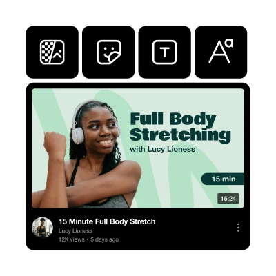 Entwerfen Sie Thumbnails von Grund auf oder erstellen Sie benutzerdefinierte Designs mit Picsart