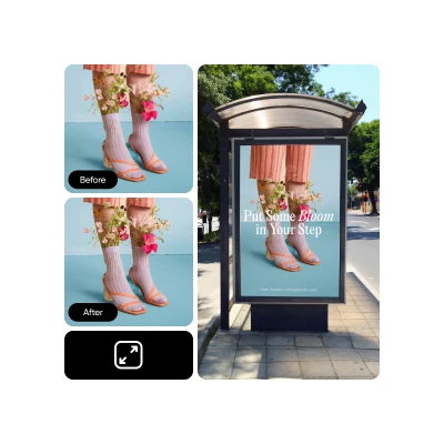 Enlarge a photo size