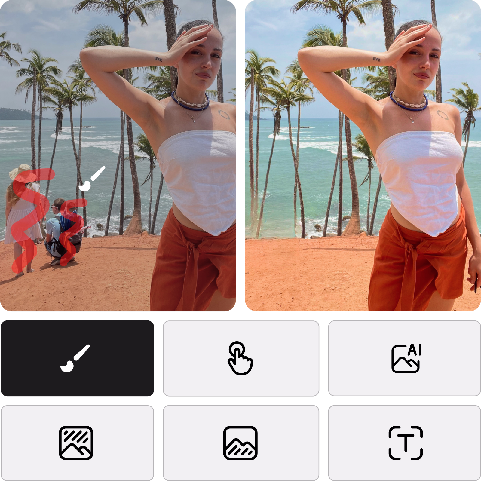 automatically remove people from background