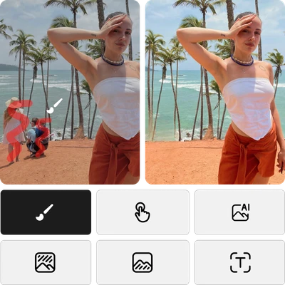 automatically remove people from background