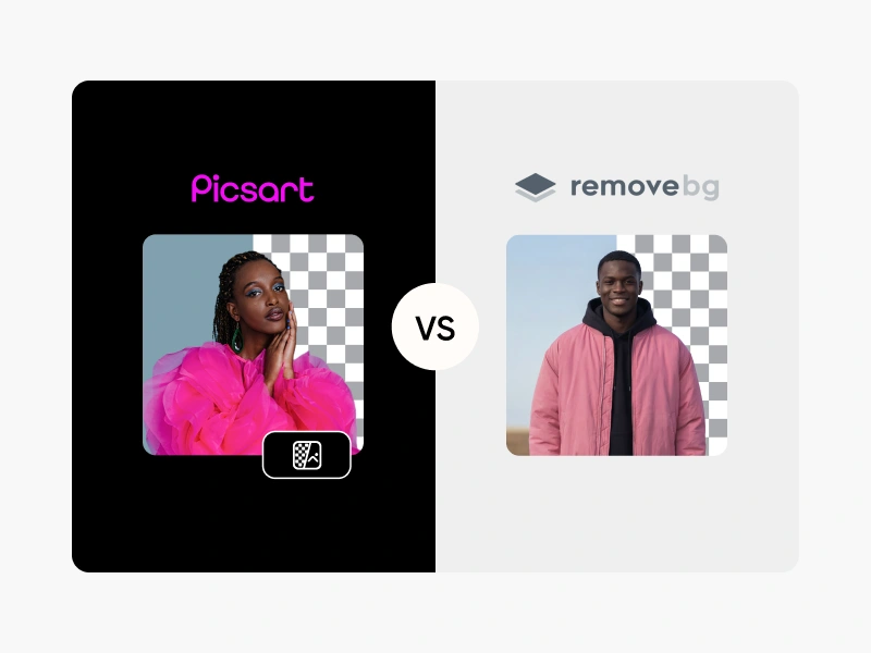 Picsart vs Remove.bg