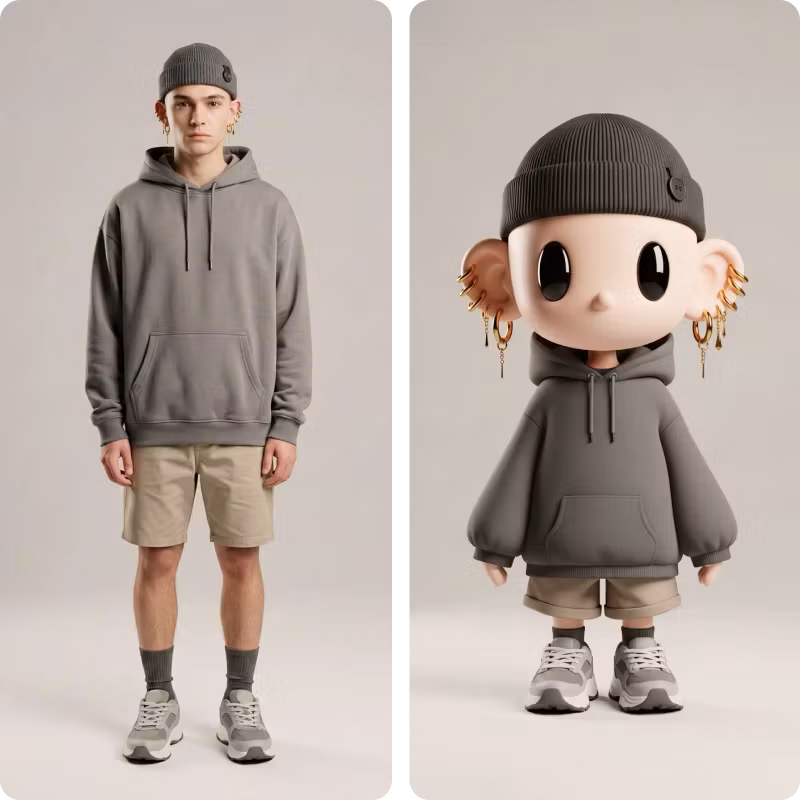 use reference images for AI characters