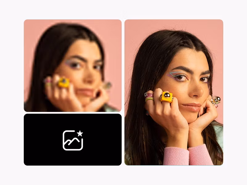 Increase image resolution with Picsart photo enhancer