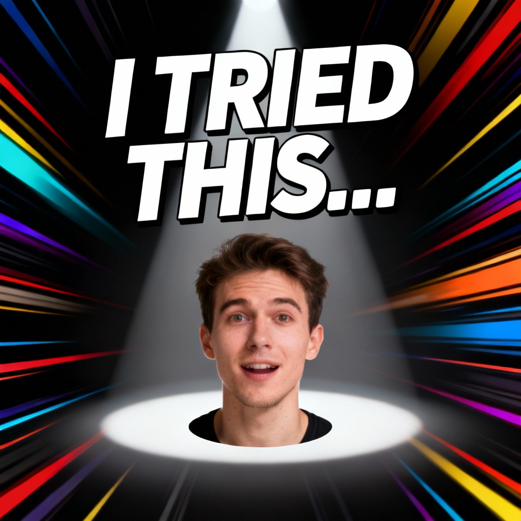 YouTube thumbnail base — reaction energy