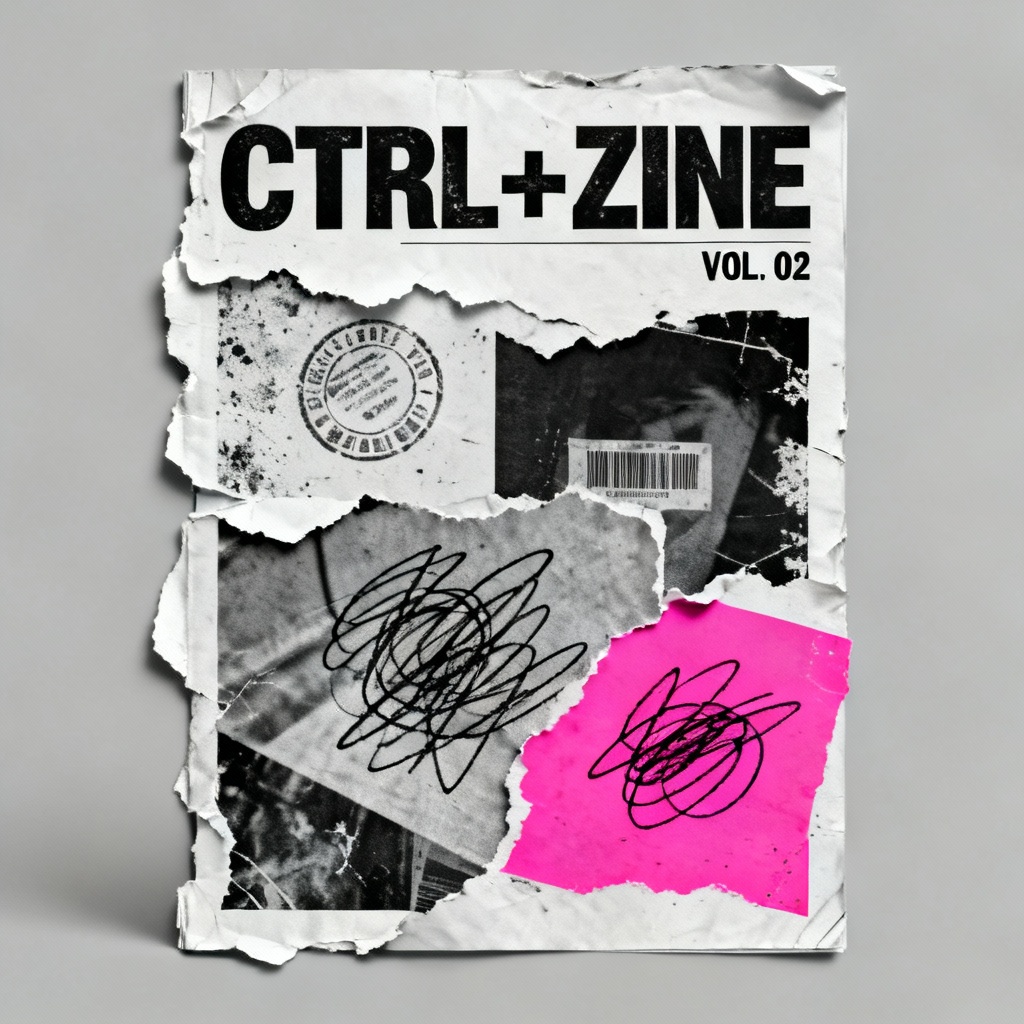 Zine cover — grunge DIY