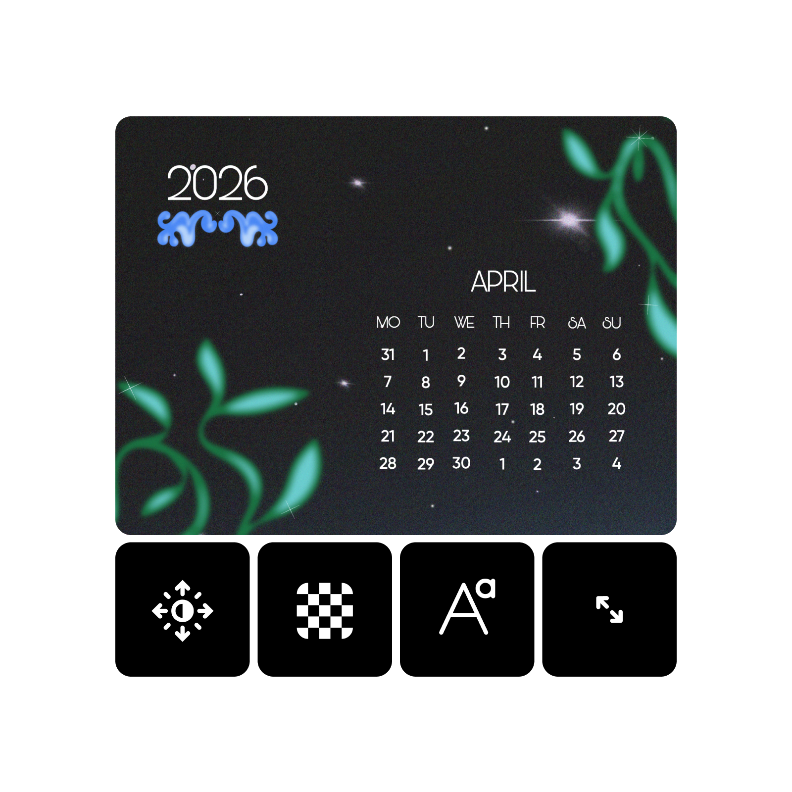 customize the ai generated calendar