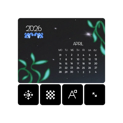 customize the ai generated calendar
