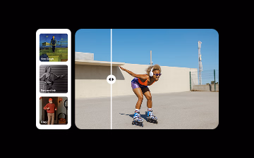 Enhance visuals with AI video filters
