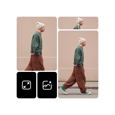 Enlarge an image for free