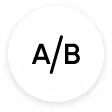 Icon for a/b test