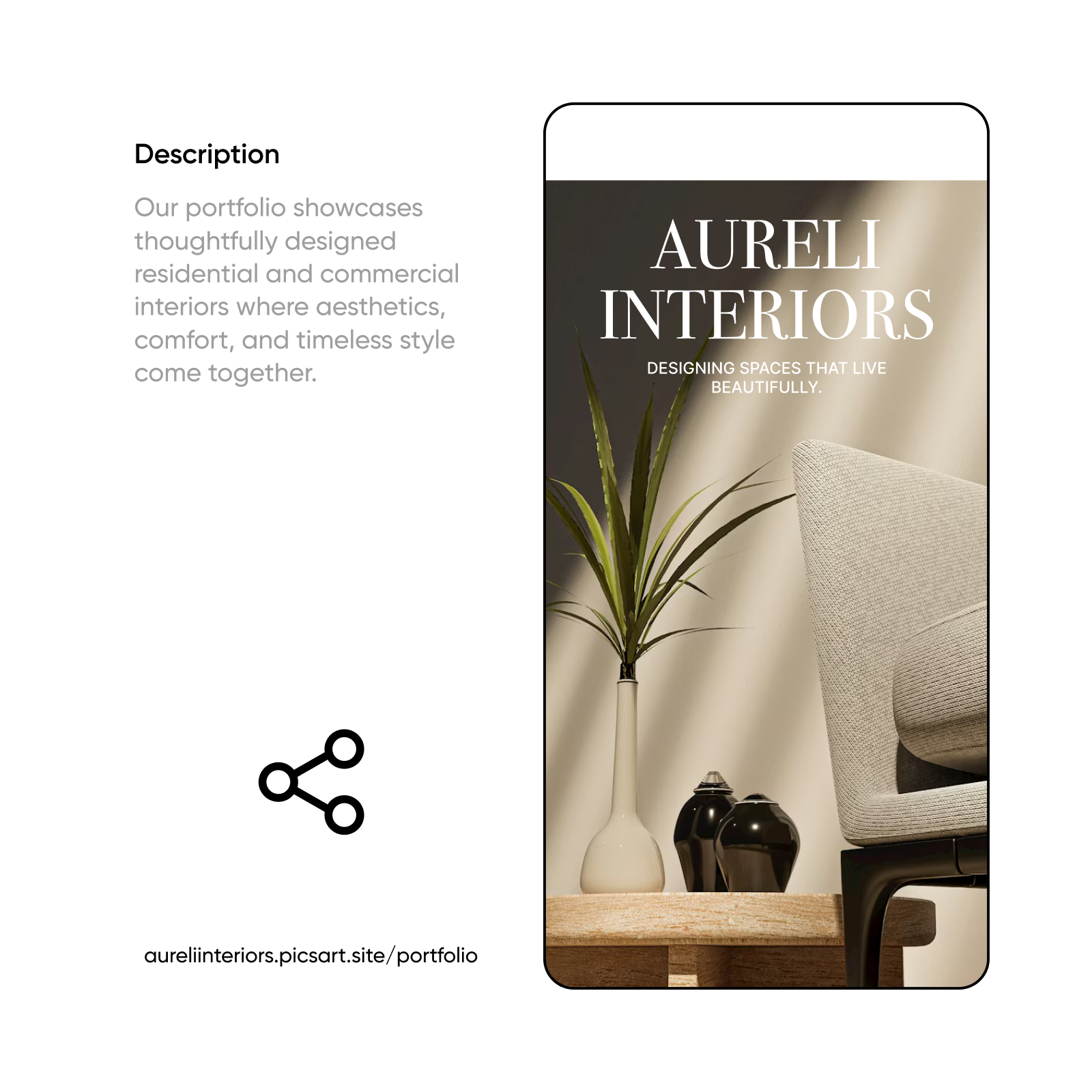 Design portfolio website