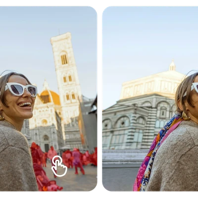 remove people from travel photos