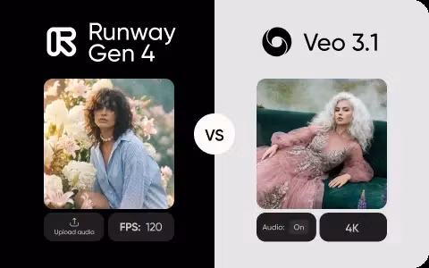 Runway Gen 4 vs Veo 3.1 AI video model comparison