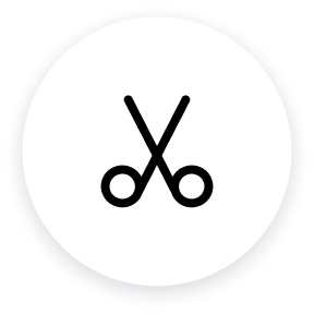 ikon för kvalitetsbeskärning av video