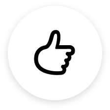 Icon for thumbs up 