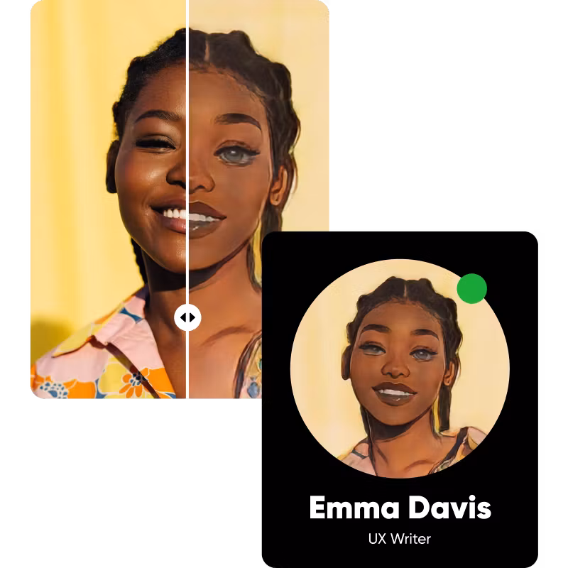 cartoonize portraits and selfies