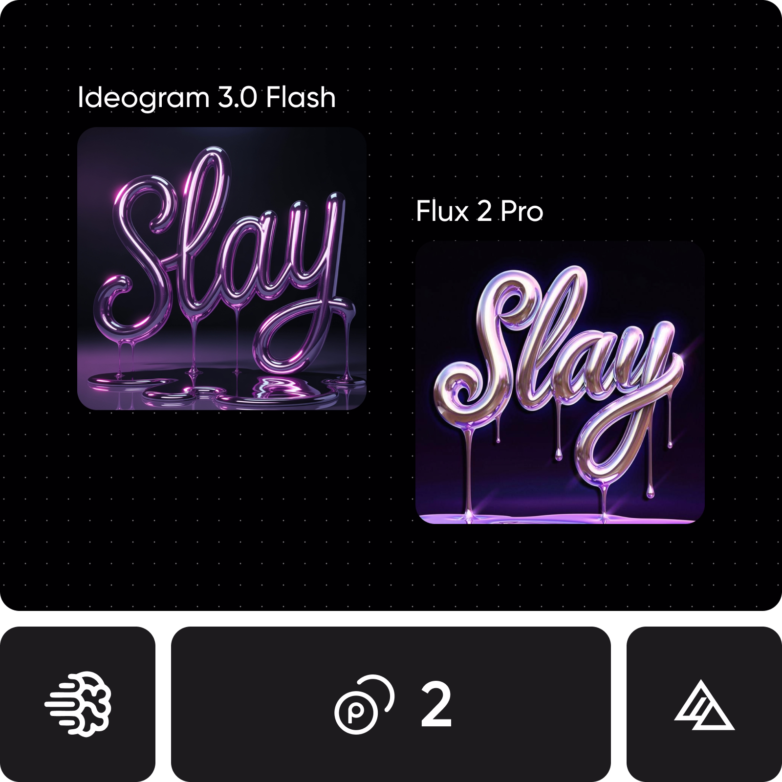 Ideogram 3.0 Flash typography vs Flux 2 Pro photorealism