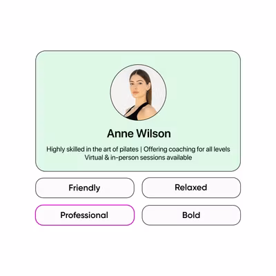 free ai bio generator